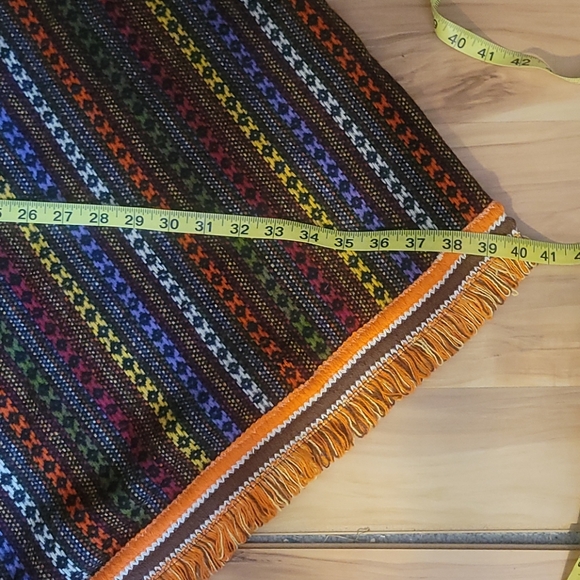 Vintage 70s Poncho Cape  L - Picture 11 of 12